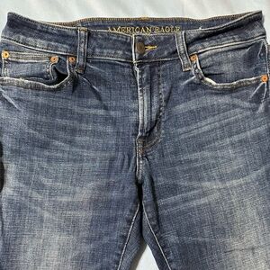 American Eagle Outfitters Blue Slim Jeans with Classic Indigo Wash